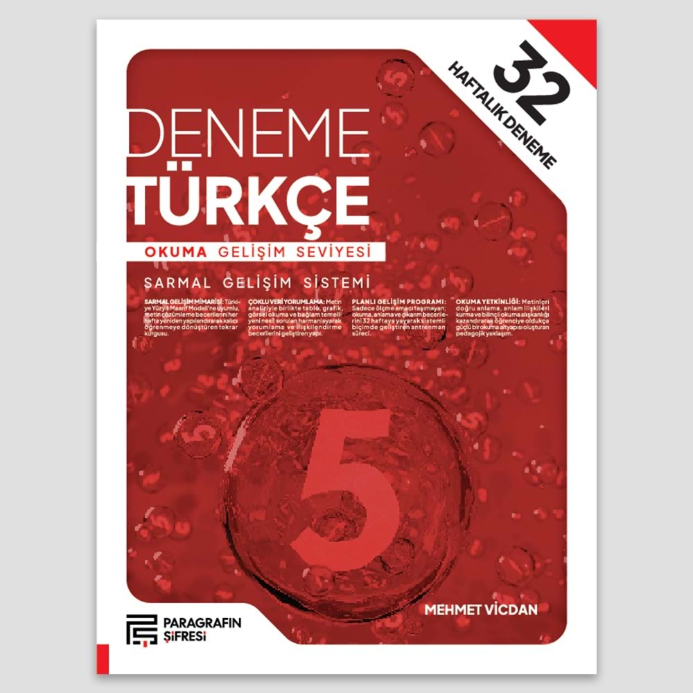5. SINIF 32 HAFTA TÜRKÇE DENEME