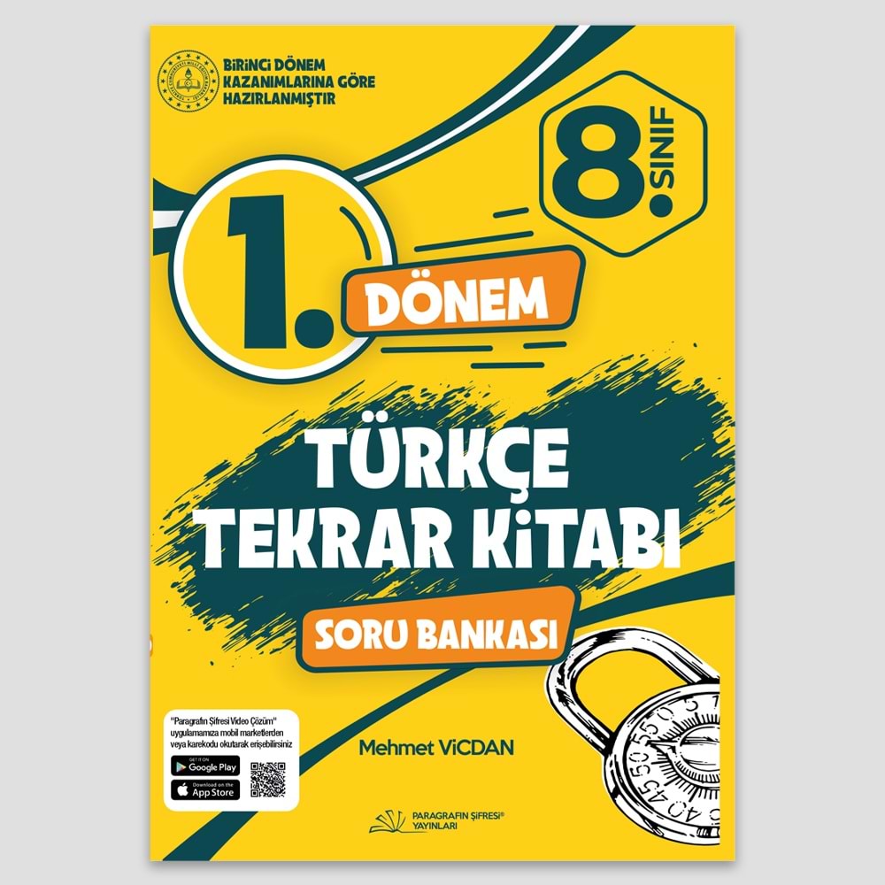 8. SINIF I. DÖNEM TÜRKÇE TEKRAR KİTABI
