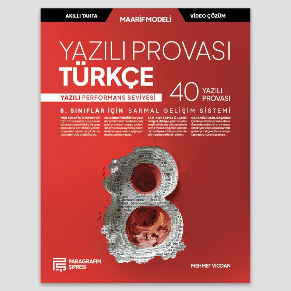 8. SINIF TÜRKÇE YAZILI PROVALARI