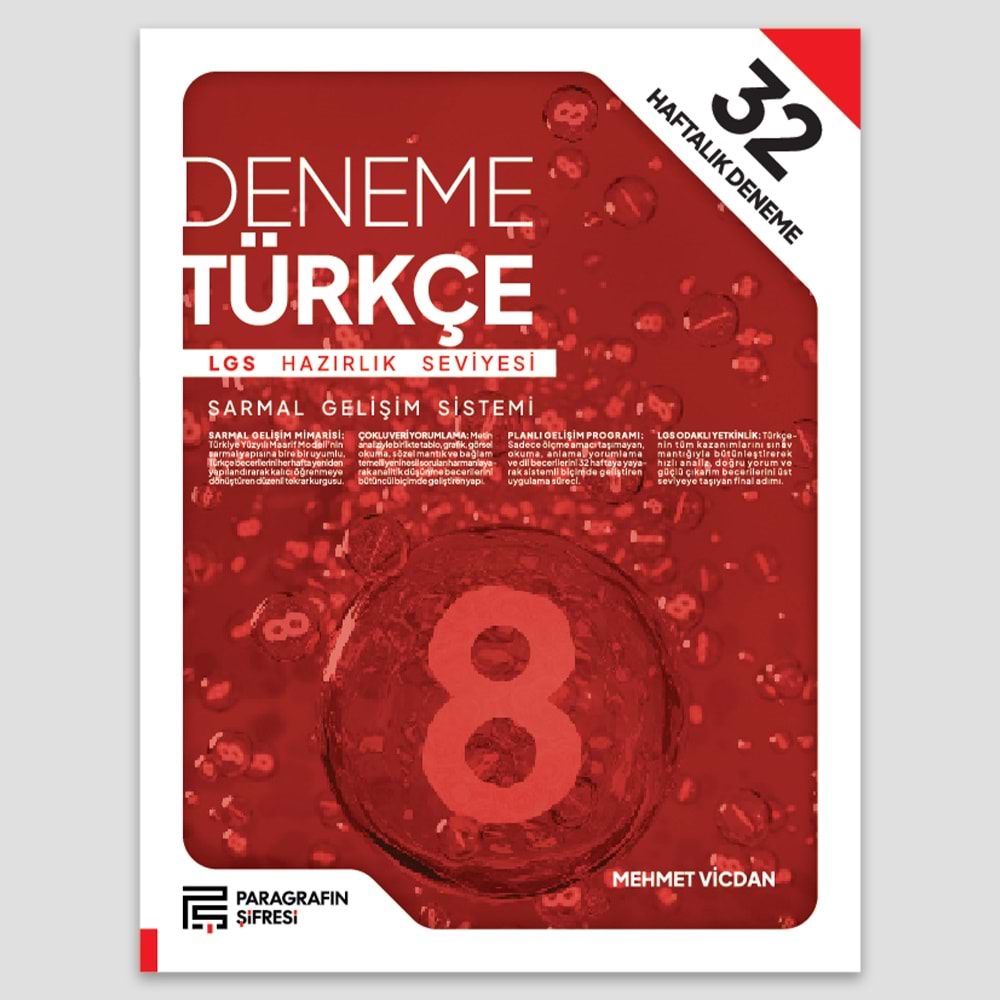 8. SINIF 32 HAFTA TÜRKÇE DENEME