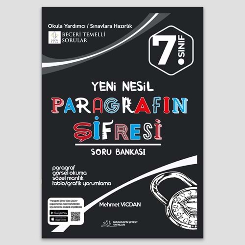 7. SINIF PARAGRAFIN ŞİFRESİ SORU BANKASI
