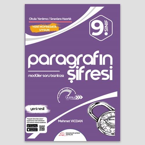 9. SINIF PARAGRAFIN ŞİFRESİ SORU BANKASI