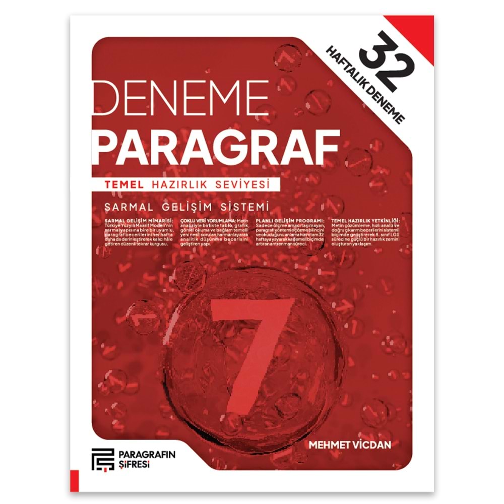 7. SINIF 32 HAFTA PARAGRAF DENEME