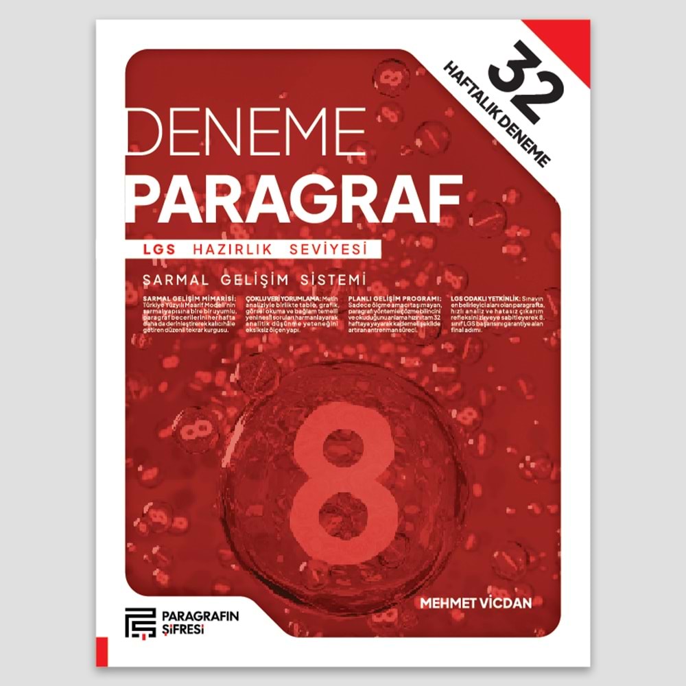 8. SINIF 32 HAFTA PARAGRAF DENEME