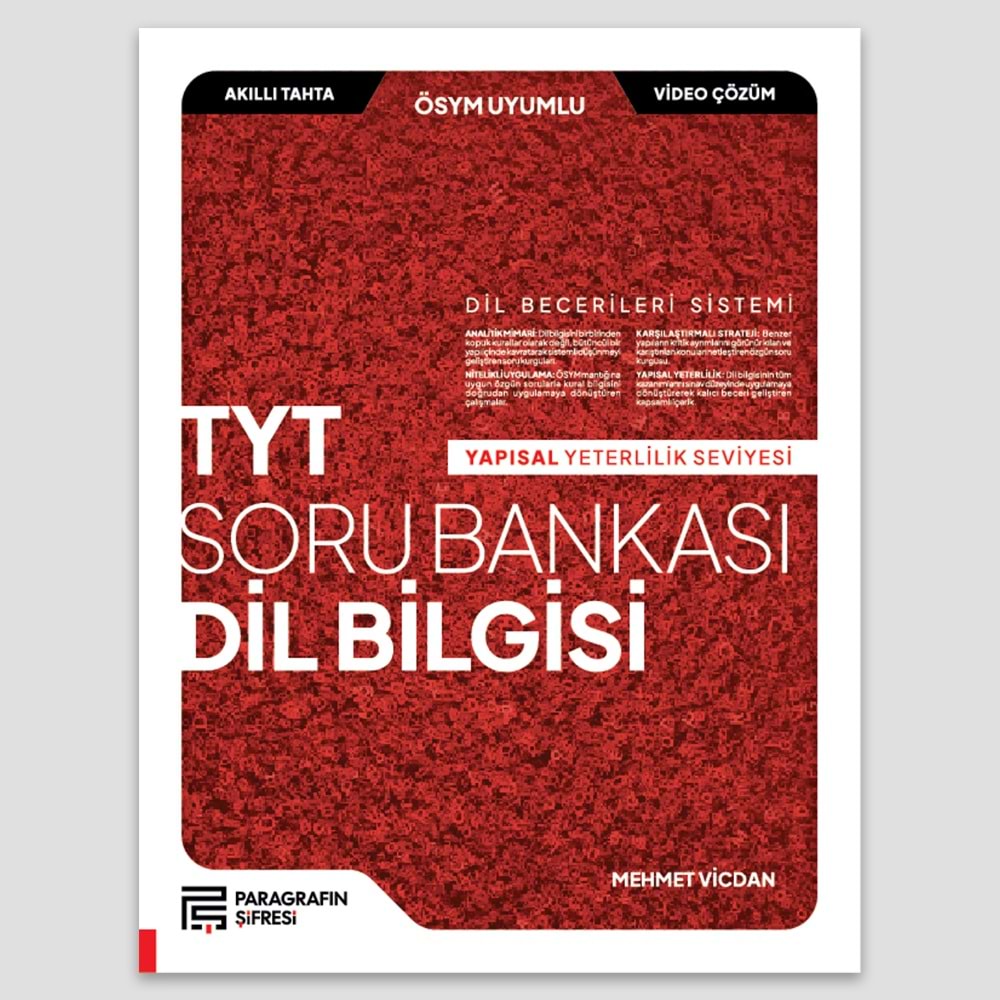 TYT DİL BİLGİSİ SORU BANKASI